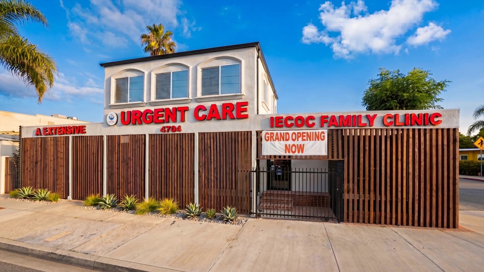 The exterior of A Extensive Urgent Care on West Imperial Highway in Inglewood